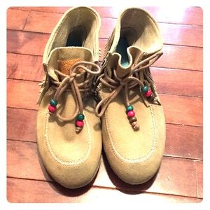 Gently worn Freewaters moccasins